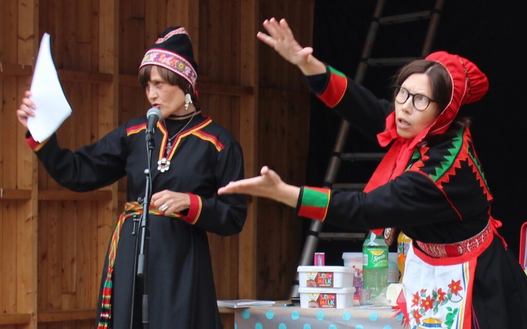 Fra Skole Petter Anna / Skuvlla-Biehttár Ánne på Riddu 2019. Foto: Edel Olsen