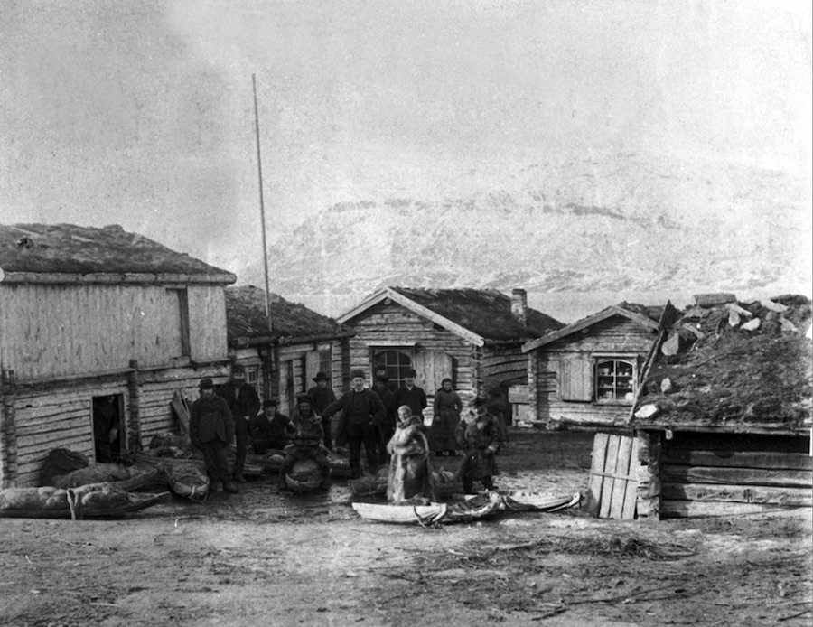 Motiv fra nordre del av Skibotn Markedsplass.